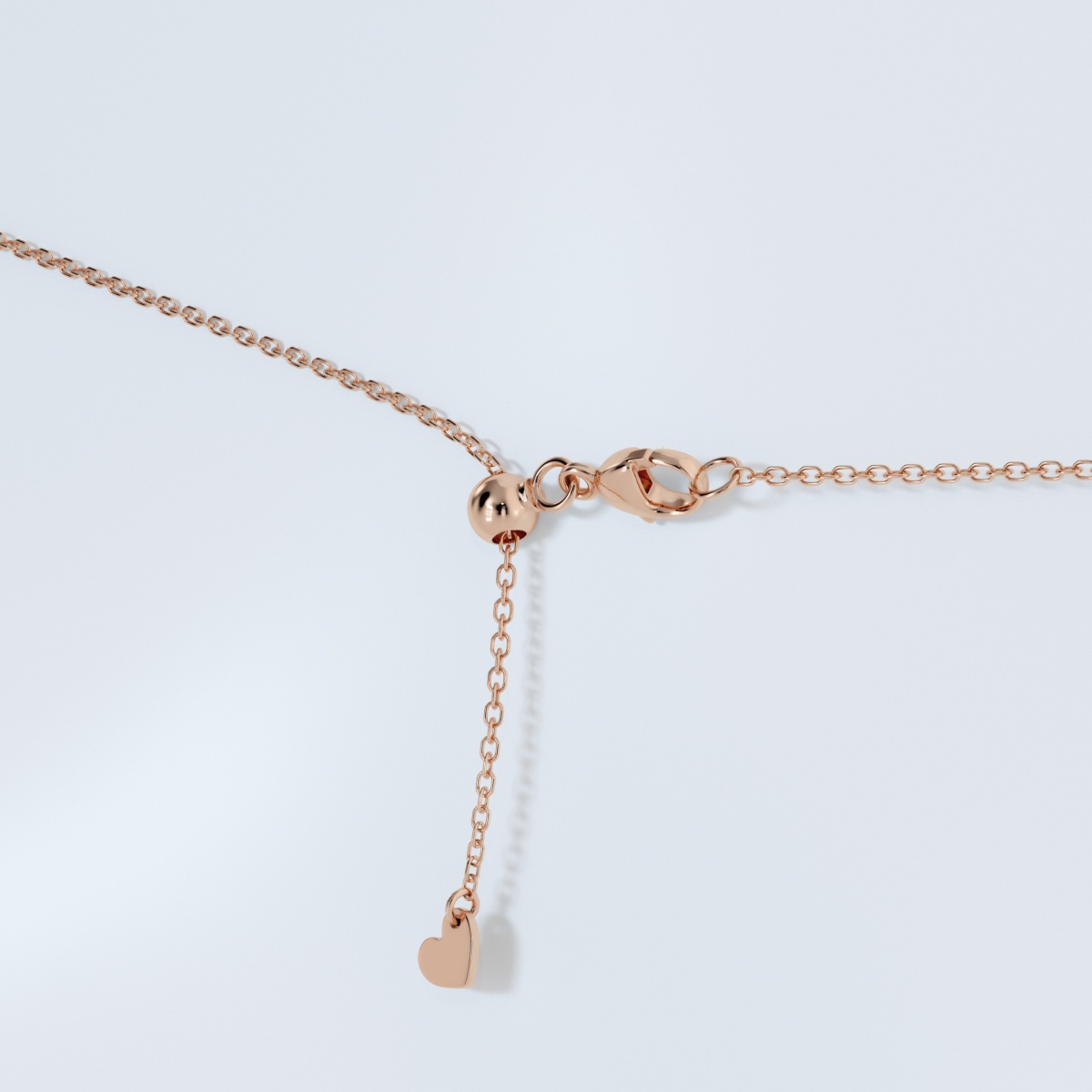 Additional Image 3 for  1 ctw Emerald Lab Grown Diamond Double Framed Fashion Pendant with Adjustable Chain