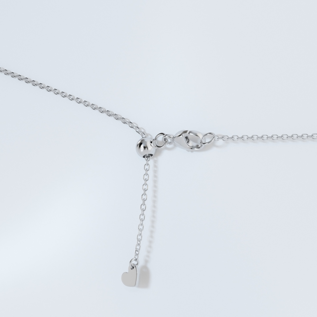 Additional Image 2 for  1/2 ctw Emerald Lab Grown Diamond Solitaire Pendant