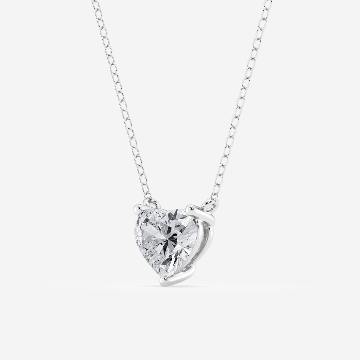 Additional Image 1 for  1 5/8 ctw Heart Lab Grown Diamond Solitaire Pendant