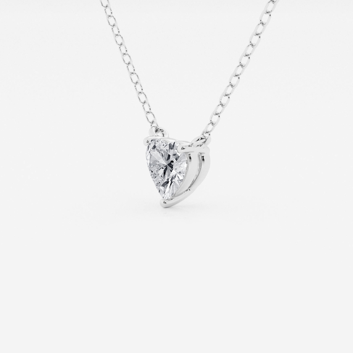 Additional Image 1 for  1/2 ctw Heart Lab Grown Diamond Solitaire Pendant