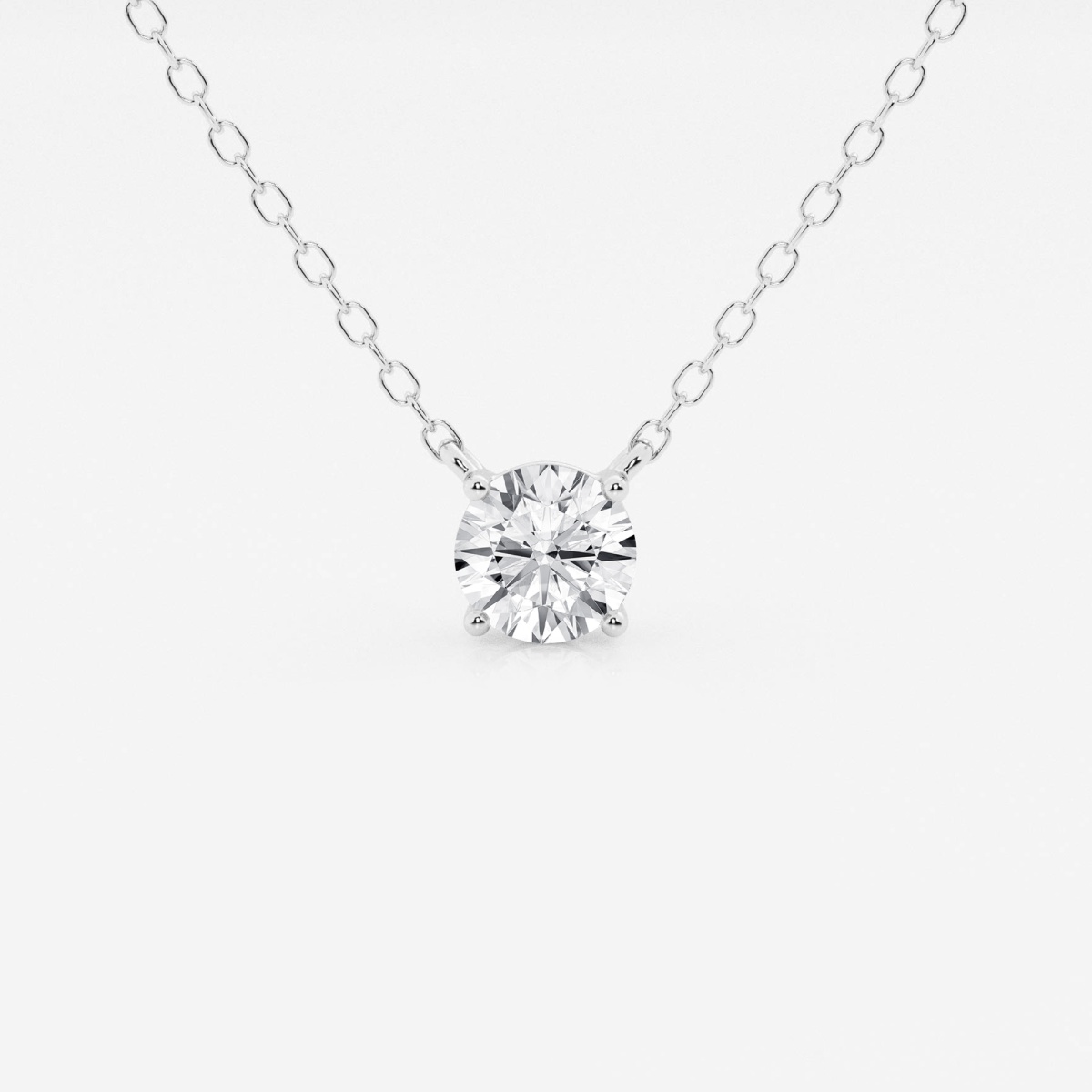 1/2 ctw Round Lab Grown Diamond Solitaire Pendant