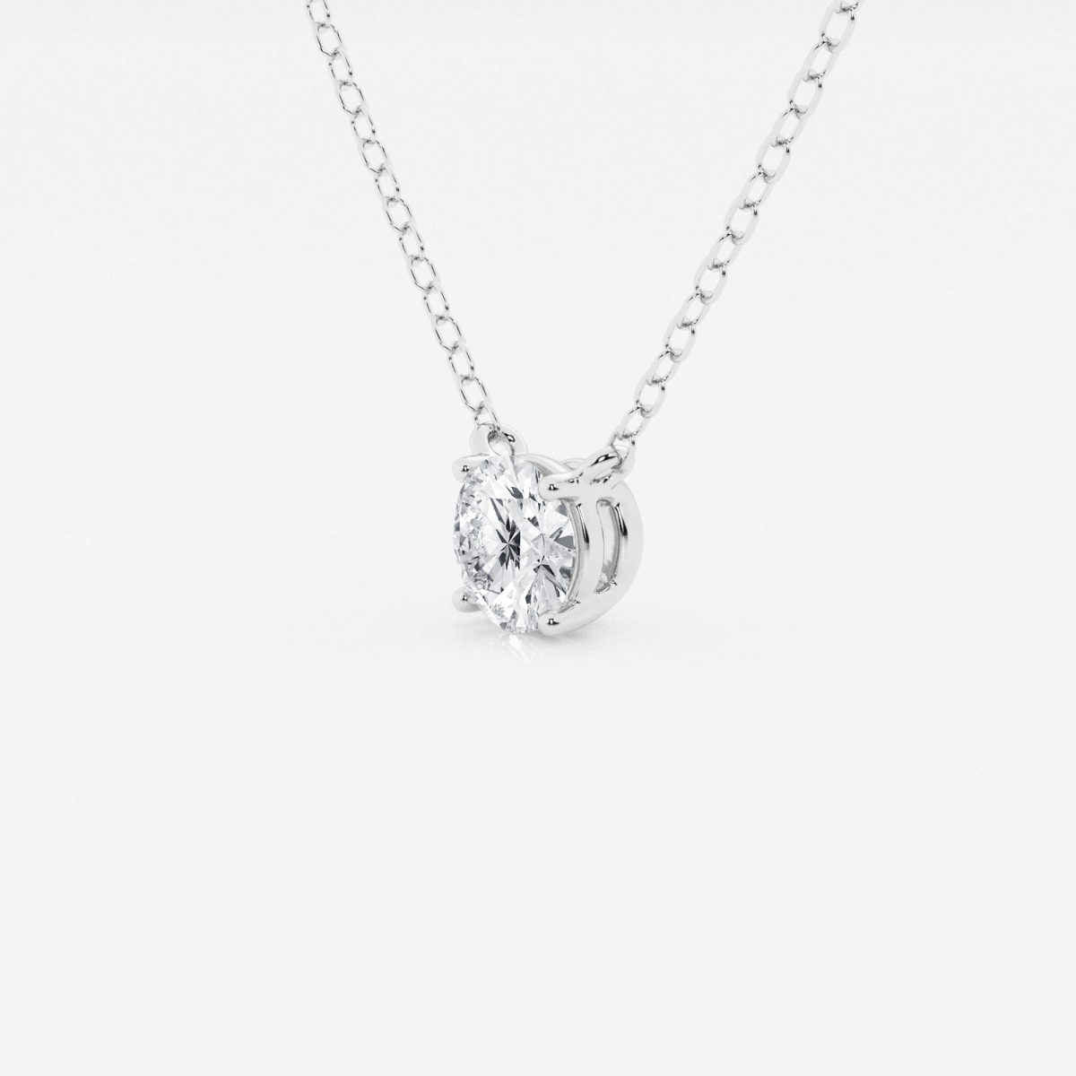 Additional Image 1 for  1/2 ctw Round Lab Grown Diamond Solitaire Pendant