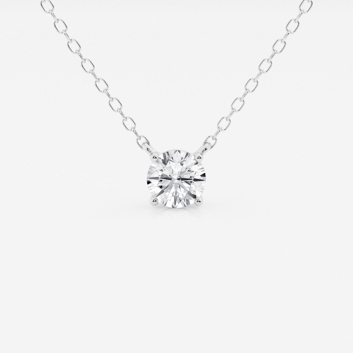 1/2 ctw Round Lab Grown Diamond Solitaire Pendant