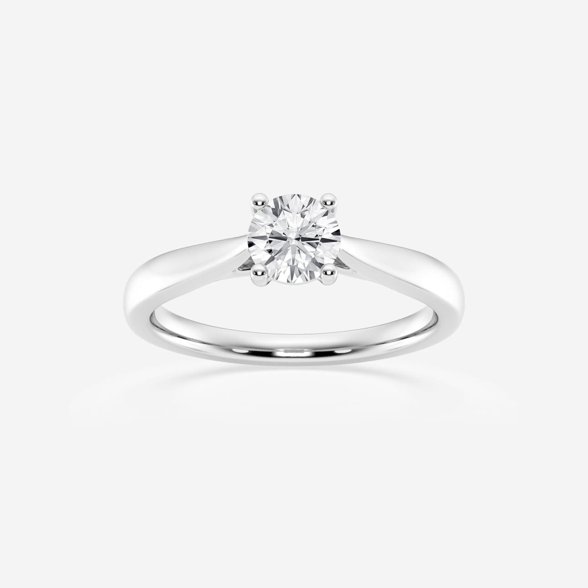 1/2 ctw Round Lab Grown Diamond Trellis Solitaire Engagement Ring