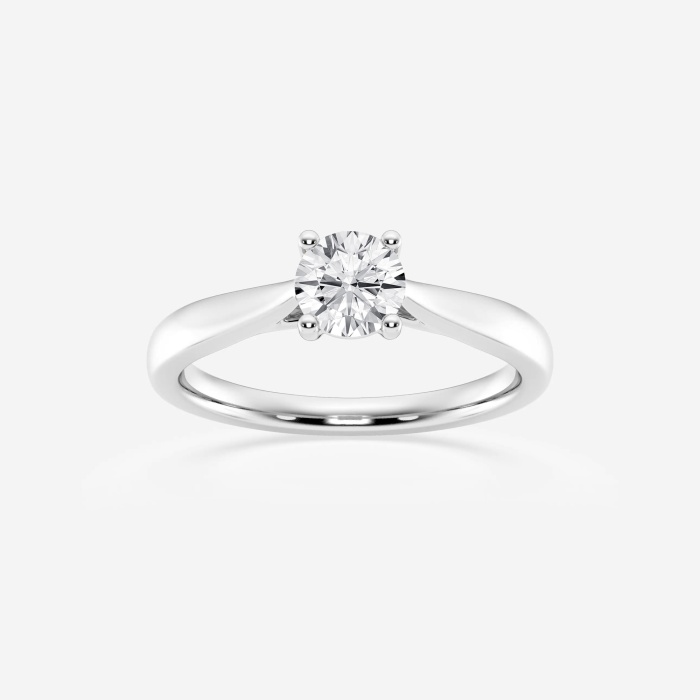 1/2 ctw Round Lab Grown Diamond Trellis Solitaire Engagement Ring