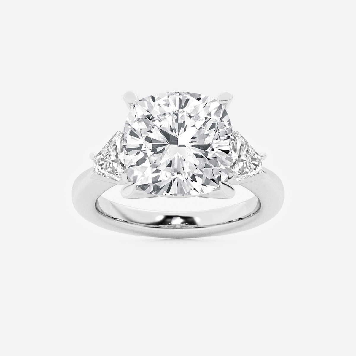 5 3/8 ctw Cushion Lab Grown Diamond Engagement Ring