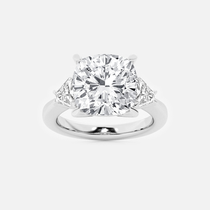 5 3/8 ctw Cushion Lab Grown Diamond Engagement Ring