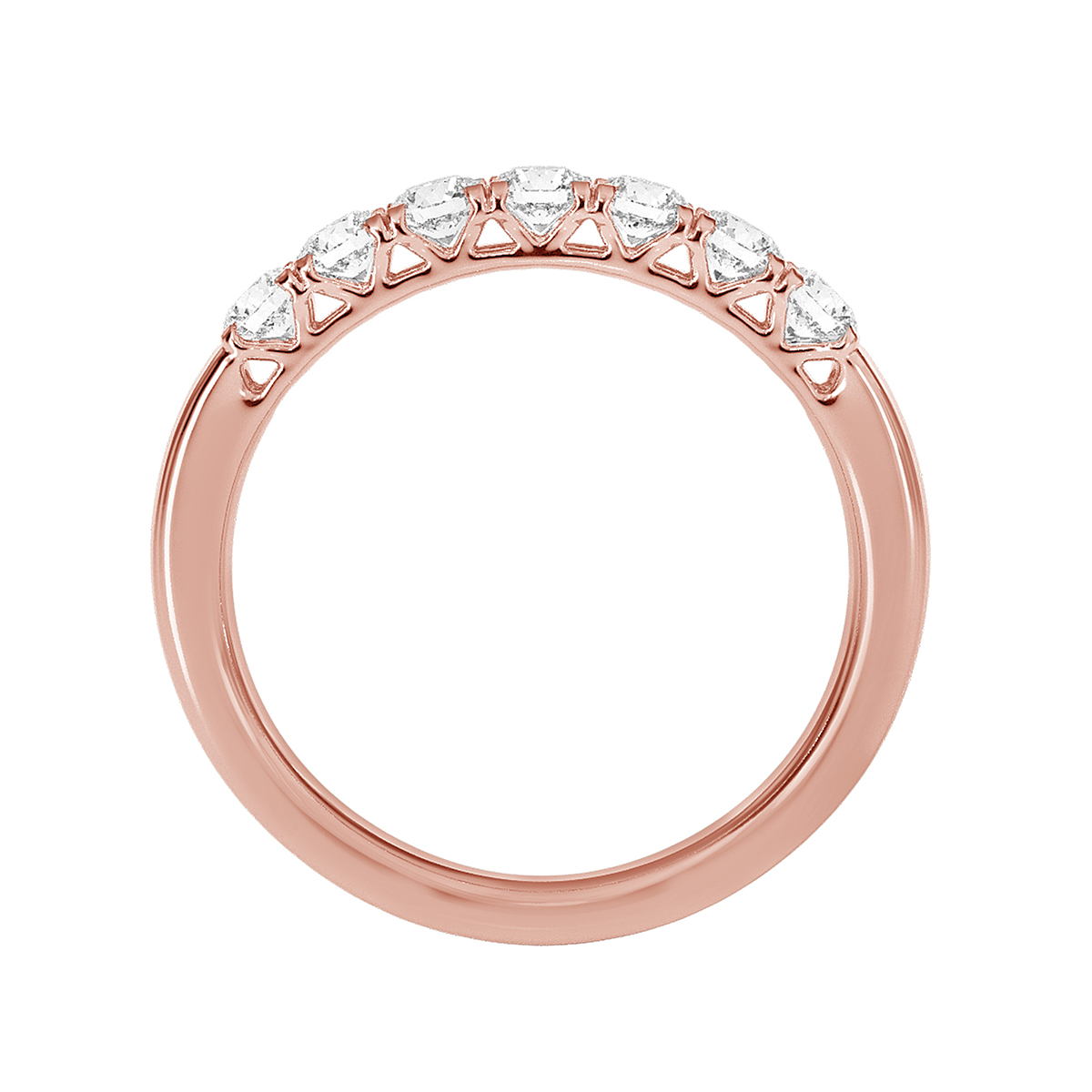 Additional Image 2 for  .50 ctw Round Lab Grown Diamond Prong-Set Multi-Stone Engagement Ring