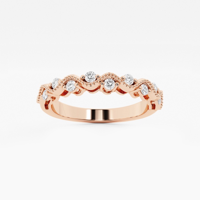1/4 ctw Round Lab Grown Diamond Stackable Ring