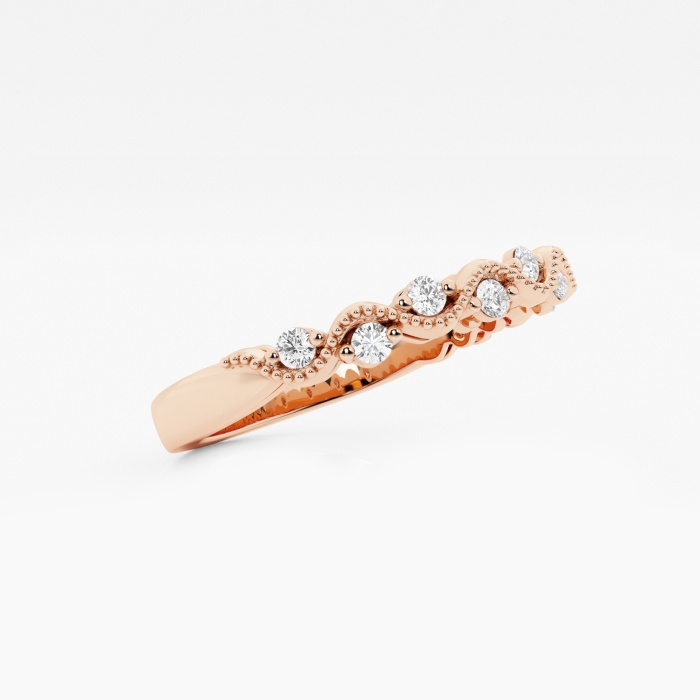 1/4 ctw Round Lab Grown Diamond Stackable Ring