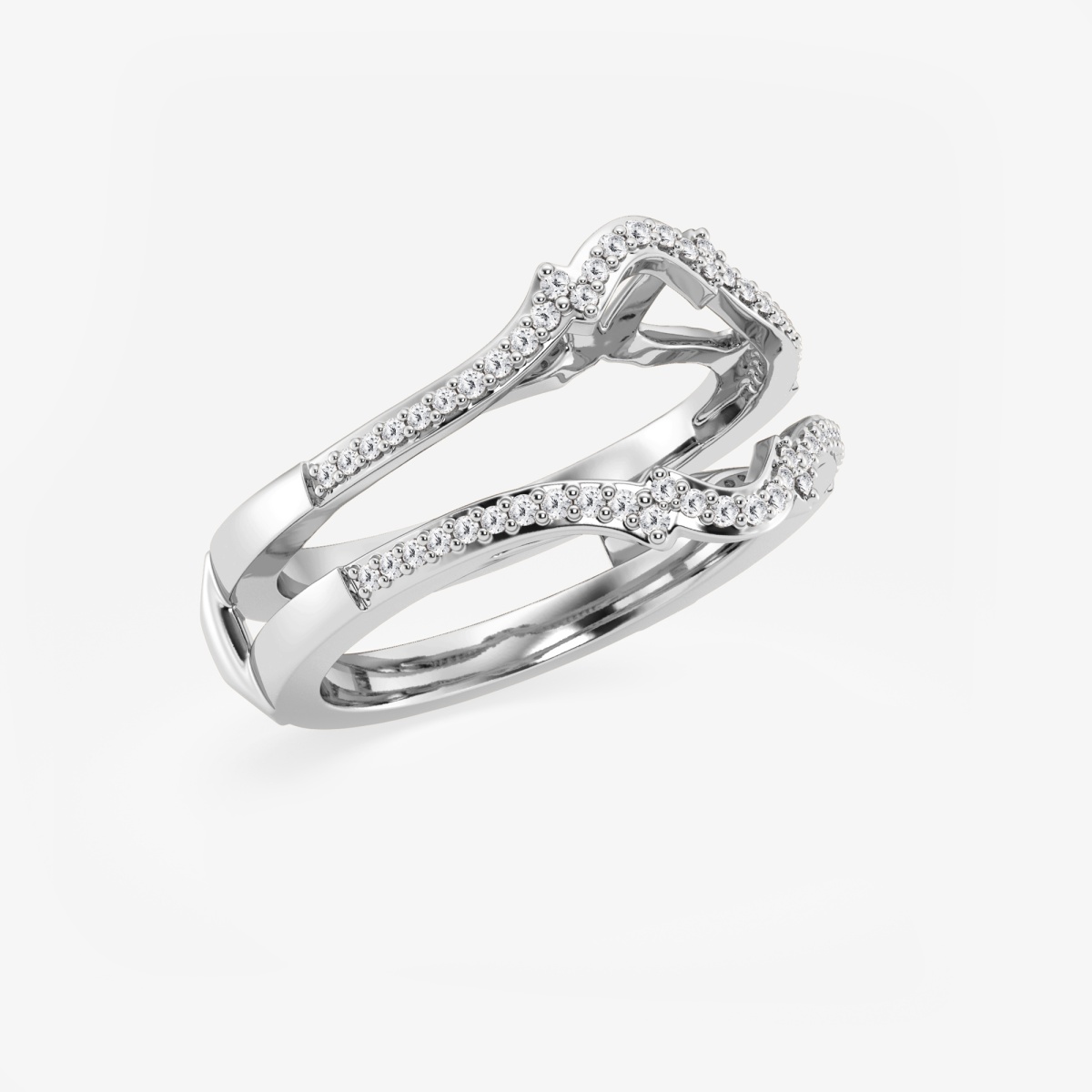Additional Image 1 for  1/4 ctw Round Lab Grown Diamond Crown Ring Enhancer