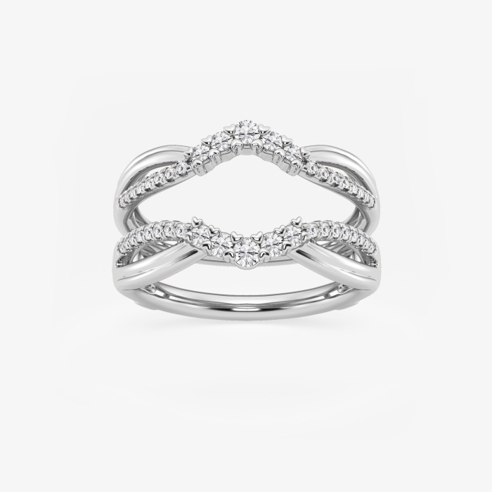 1/3 ctw Round Lab Grown Diamond Graduated Ring Enhancer