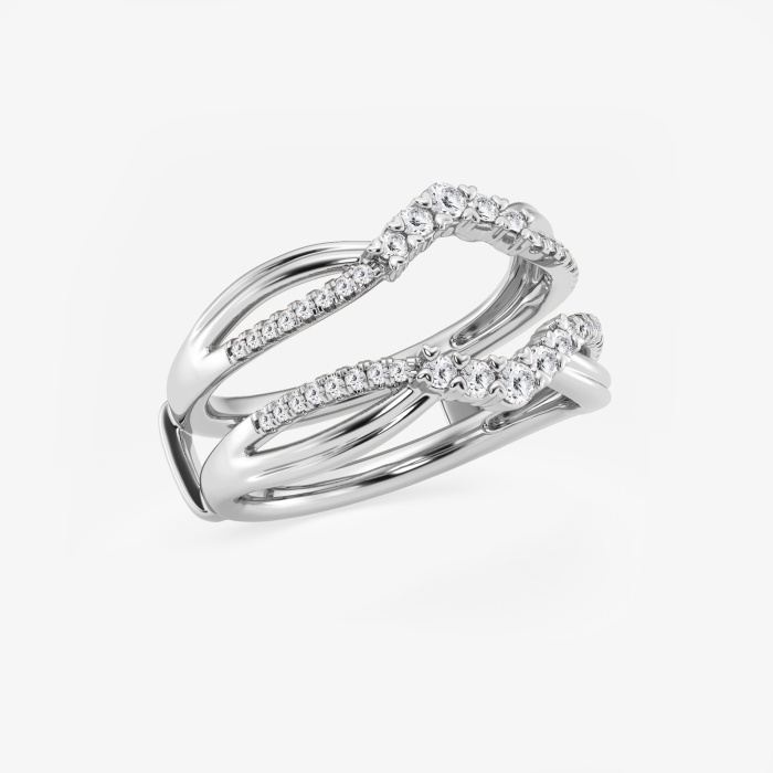 1/3 ctw Round Lab Grown Diamond Graduated Ring Enhancer