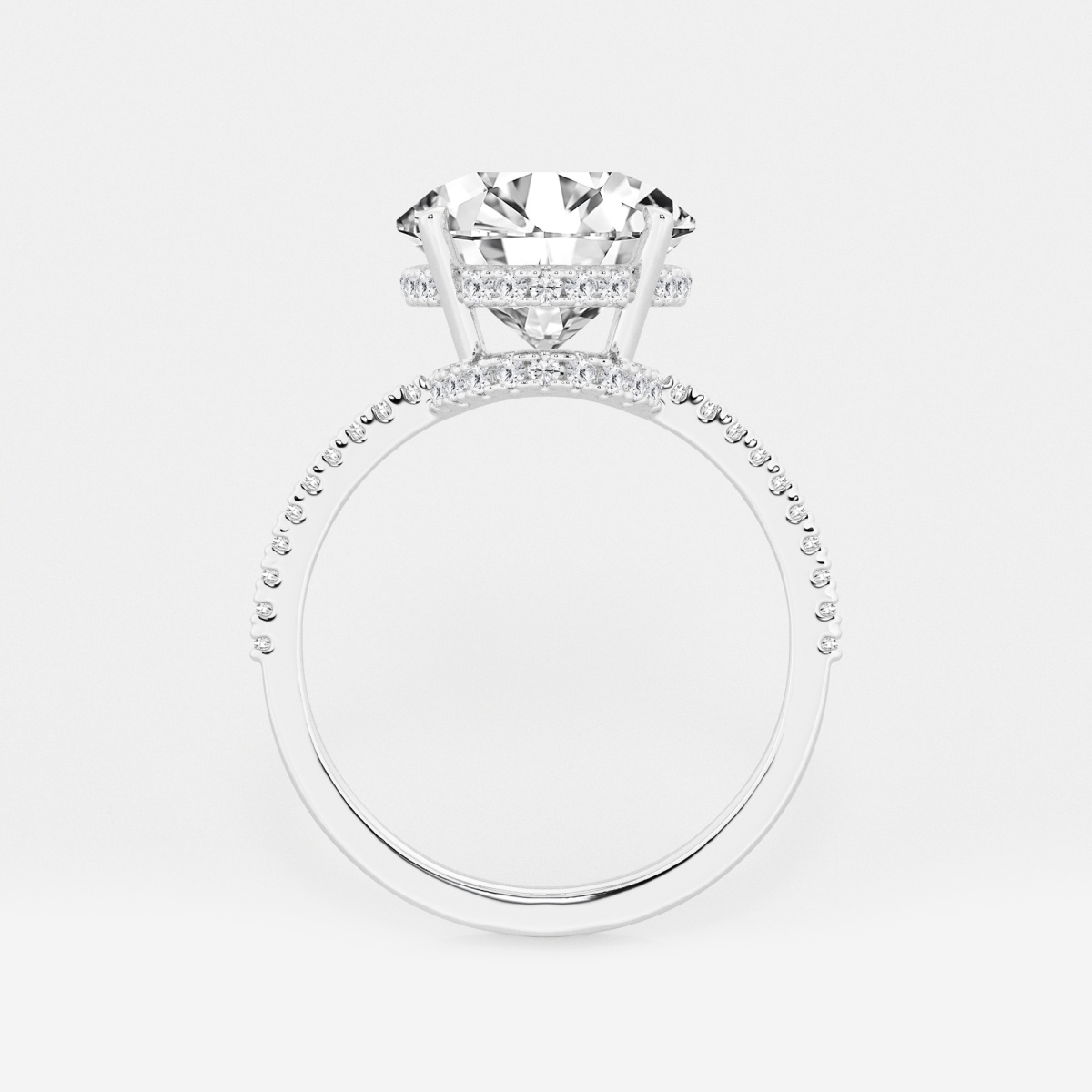 Additional Image 1 for  5 1/3 ctw Round Lab Grown Diamond Side Stone Engagement Ring