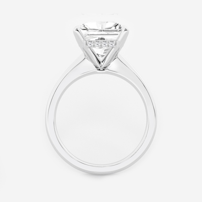 4 ctw Princess Lab Grown Diamond Hidden Halo Engagement Ring