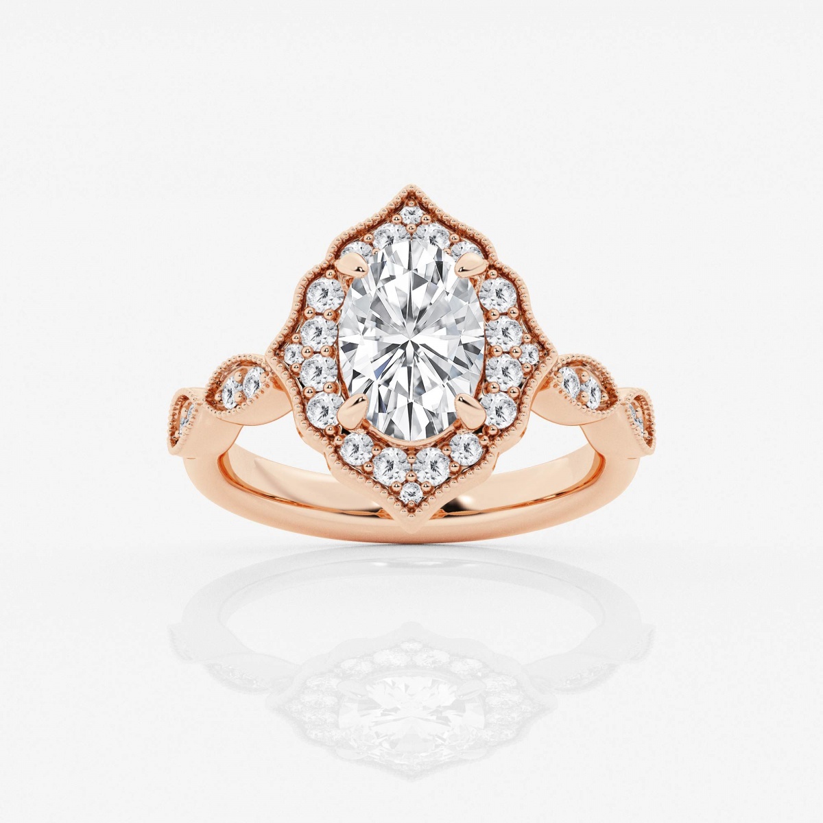 1 7/8 ctw Round Lab Grown Diamond Engagement Ring