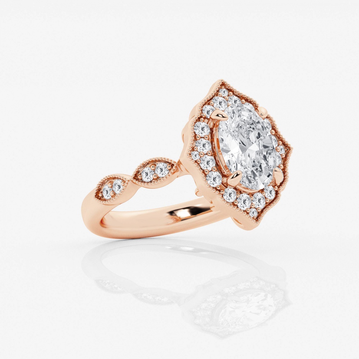 Additional Image 1 for  1 7/8 ctw Round Lab Grown Diamond Engagement Ring