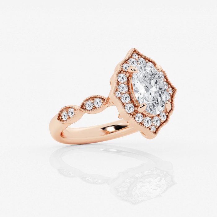 1 7/8 ctw Round Lab Grown Diamond Engagement Ring