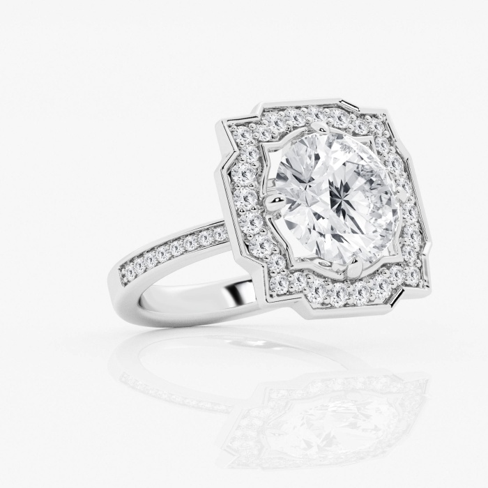 4 1/2 ctw Round Lab Grown Diamond Engagement Ring