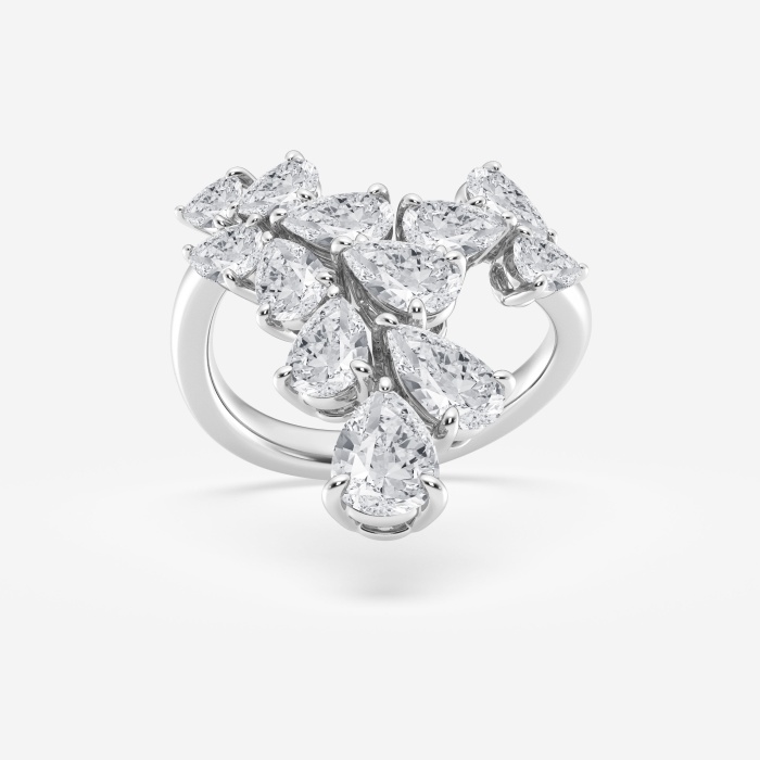 4 1/10 ctw Pear Lab Grown Diamond Fashion Band