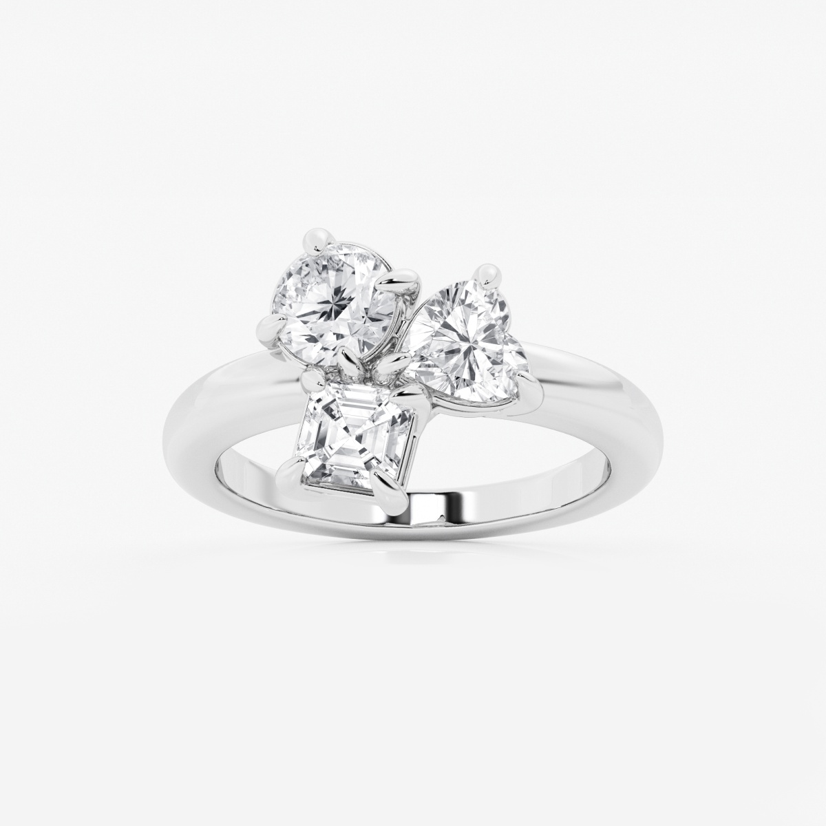 2 ctw Mosaic Three Stone Ring