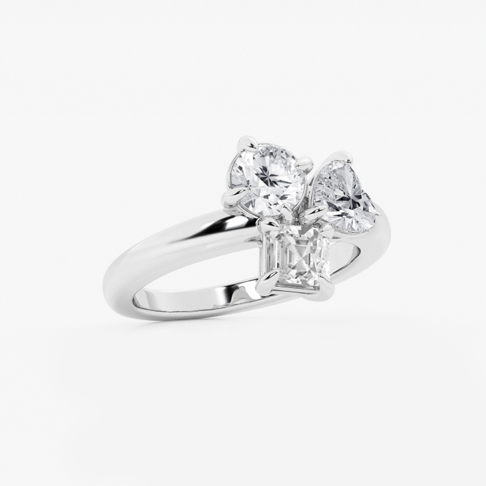 2 ctw Mosaic Three Stone Ring