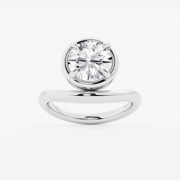 3 ctw Curve Droplet Solitaire Ring