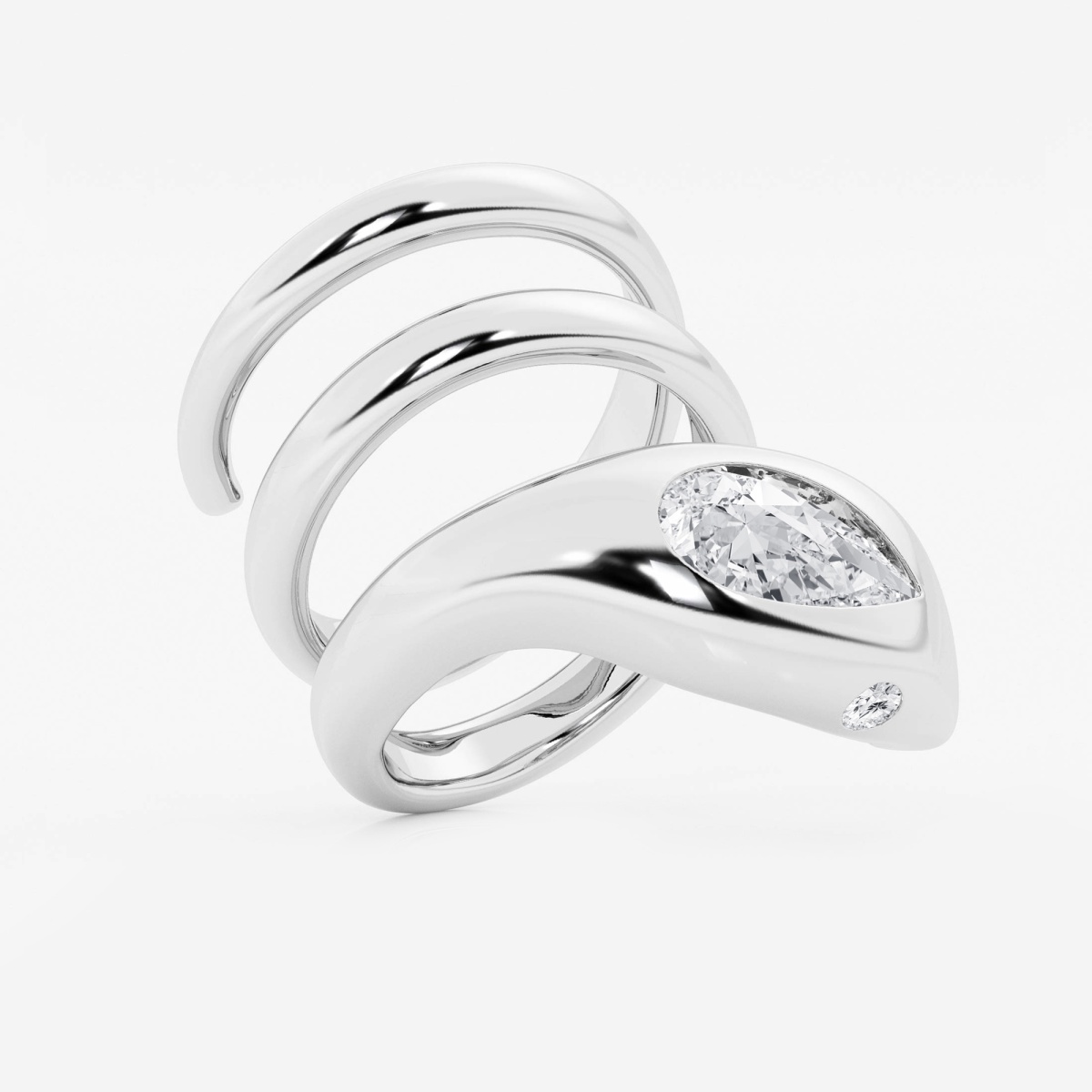 Additional Image 1 for  2 1/8 ctw Curve Wrapped Serpent Ring