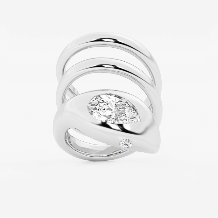 2 1/8 ctw Curve Wrapped Serpent Ring