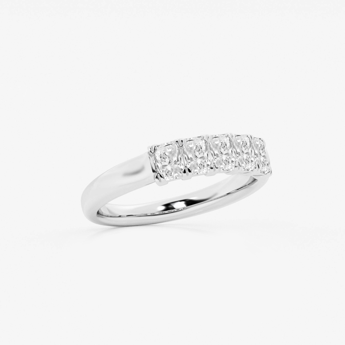 Additional Image 1 for  3/4 ctw Radiant Lab Grown Diamond Five-Stone Anniversary Band