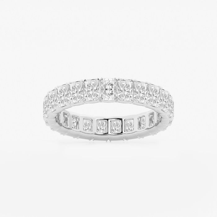 3 1/8 ctw Radiant Lab Grown Diamond Eternity Band - 3.8mm Width