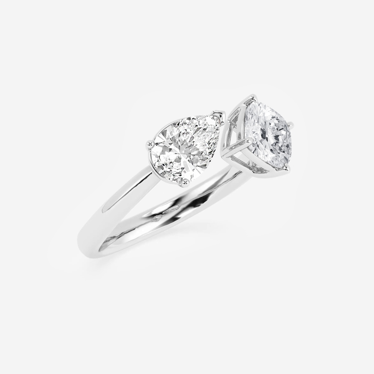 Additional Image 1 for  1 1/2 ctw Toi Et Moi Pear and Cushion Fashion Ring