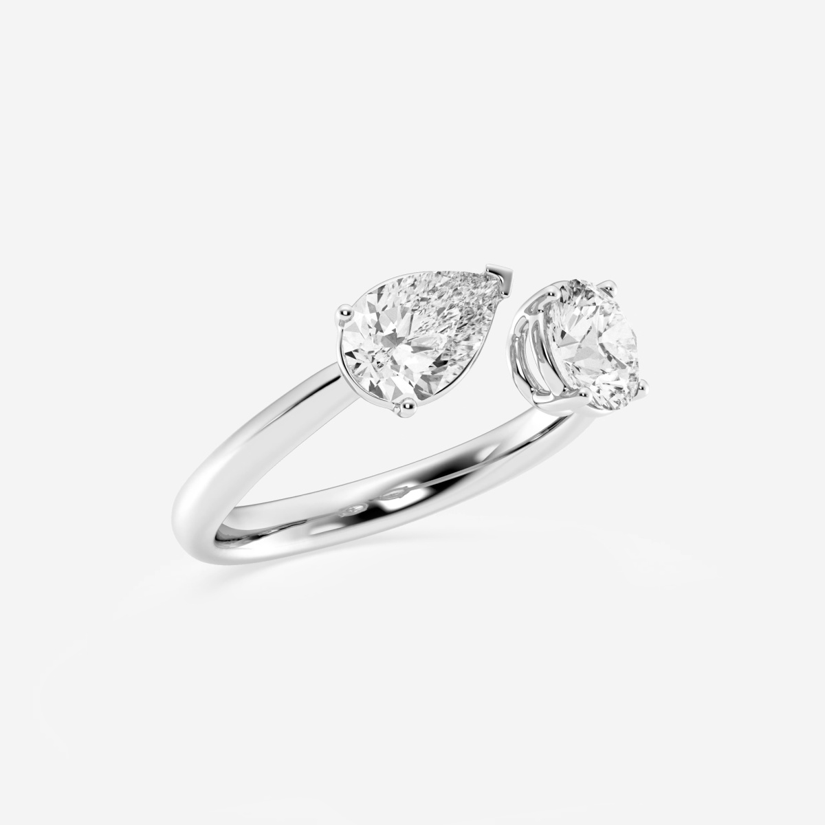 Additional Image 1 for  1 1/2 ctw Toi Et Moi Pear and Round Fashion Ring