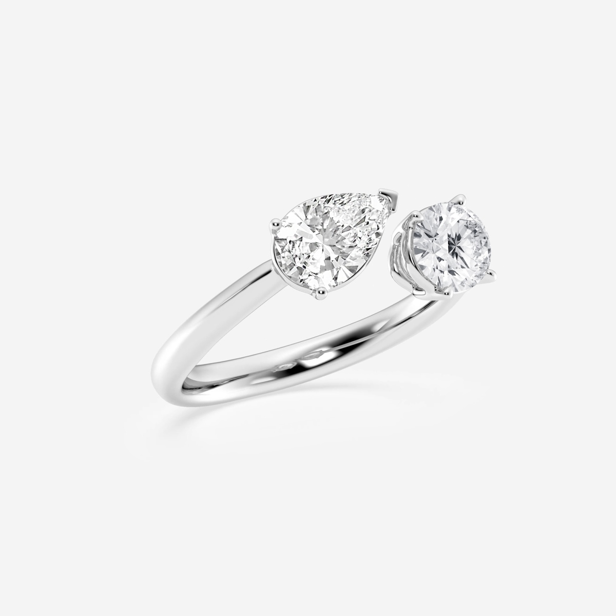 Additional Image 1 for  1 1/2 Toi Et Moi Pear and Oval Fashion Ring