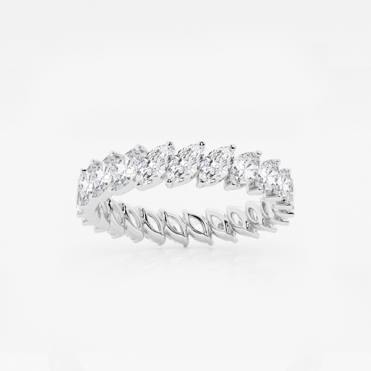 2 ctw Marquise Lab Grown Diamond Eternity Band - 4.2mm Width