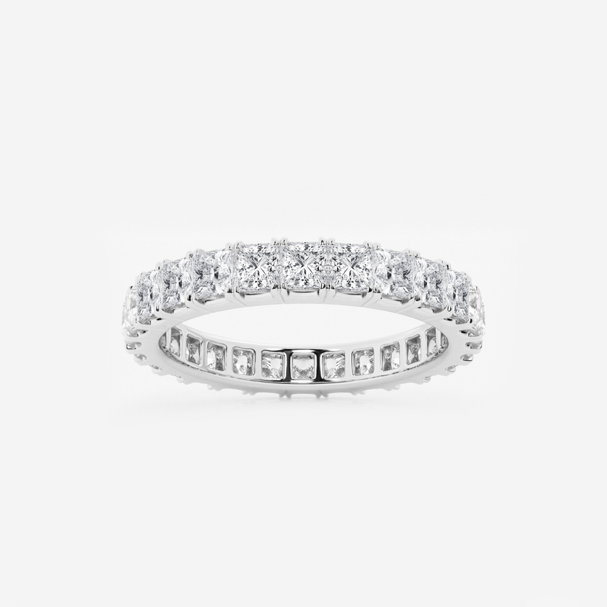 2 ctw Princess Lab Grown Diamond Eternity Band - 2.6mm Width