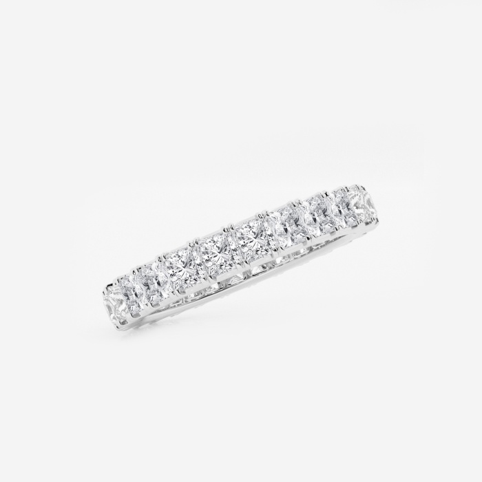 2 ctw Princess Lab Grown Diamond Eternity Band - 2.6mm Width