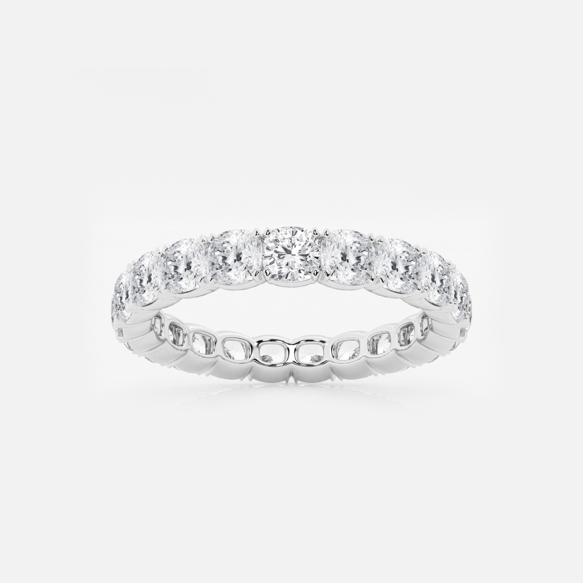 3 ctw Cushion Lab Grown Diamond Eternity Band - 3.2mm Width