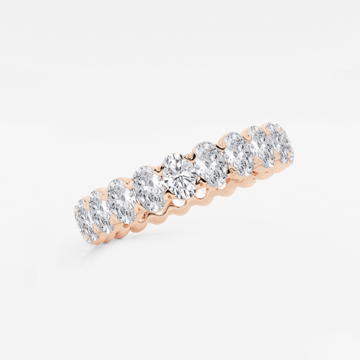 Additional Image 1 for  2 ctw Oval Lab Grown Diamond Eternity Band - 3.7mm Width