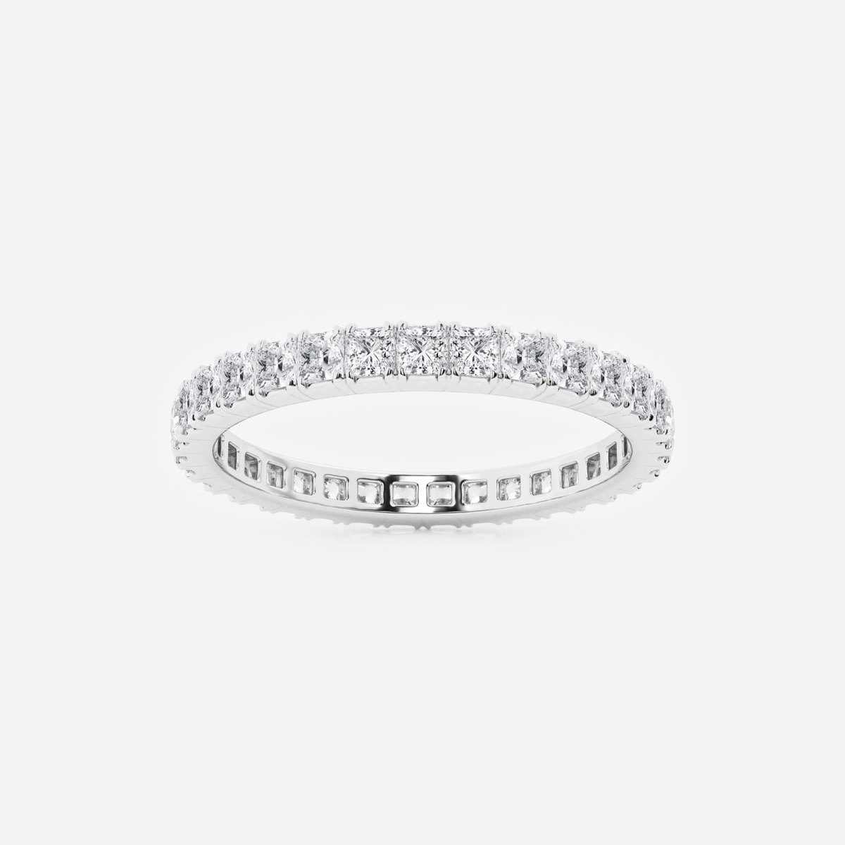 1 ctw Princess Lab Grown Diamond Eternity Band - 2.2mm Width