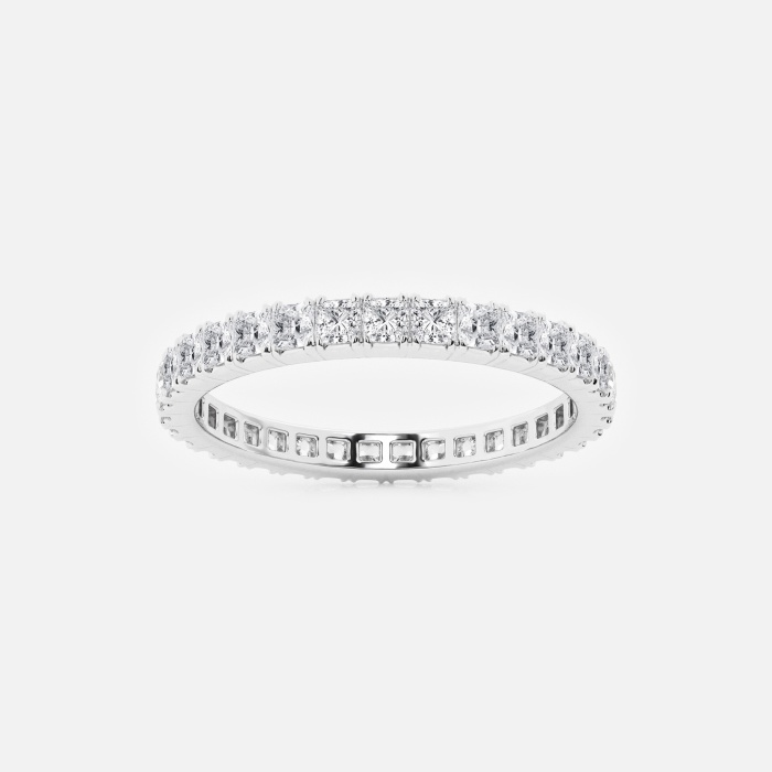 1 ctw Princess Lab Grown Diamond Eternity Band - 2.2mm Width