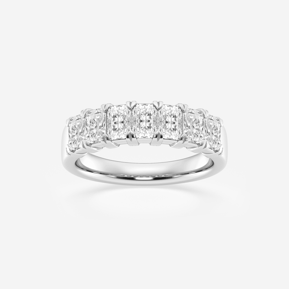 1 5/8 ctw Radiant Lab Grown Diamond Seven-Stone Anniversary Band
