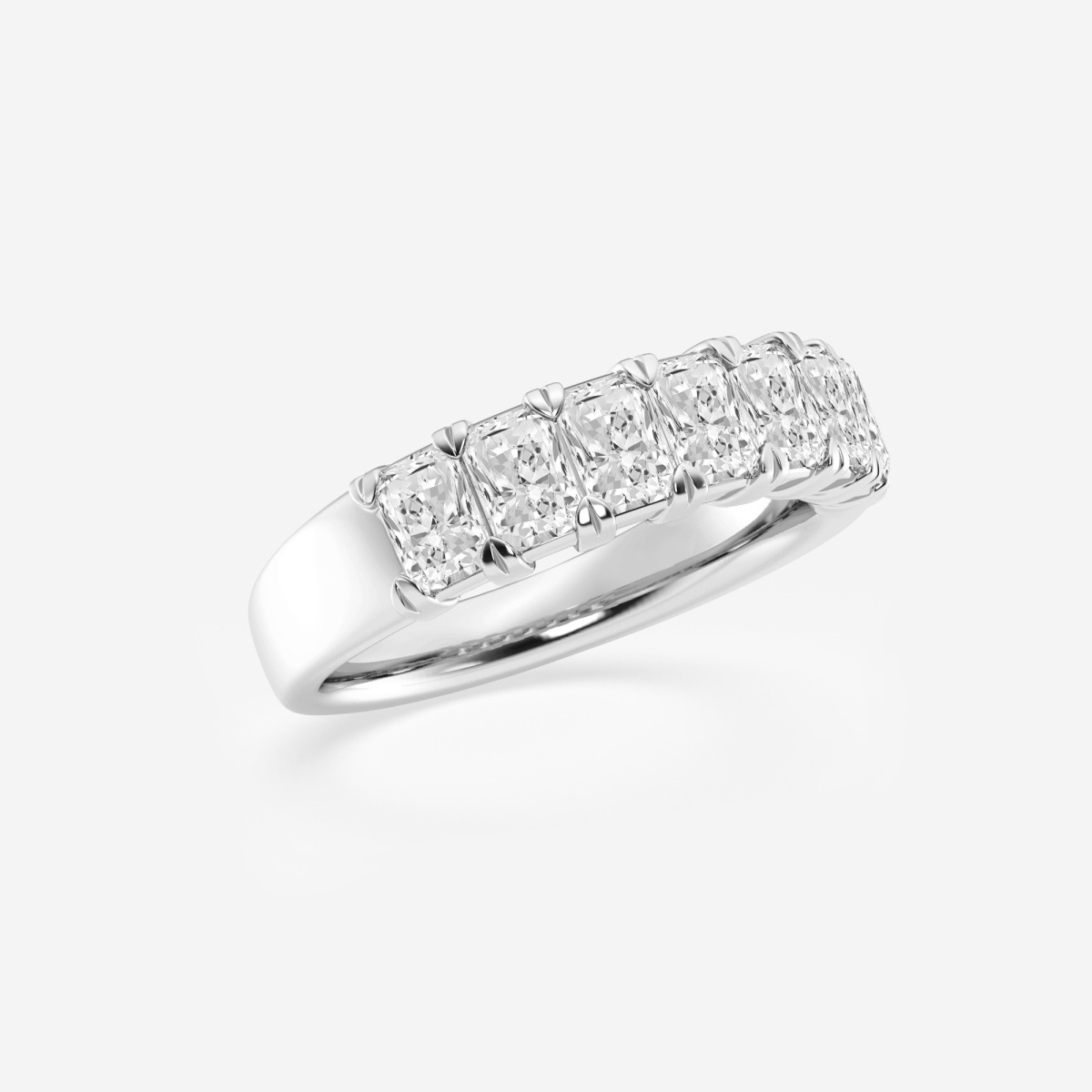 Additional Image 1 for  1 5/8 ctw Radiant Lab Grown Diamond Seven-Stone Anniversary Band