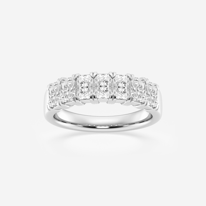 1 5/8 ctw Radiant Lab Grown Diamond Seven-Stone Anniversary Band
