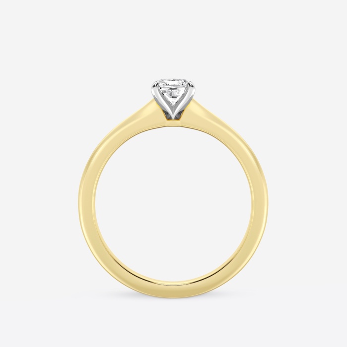 1/2 ctw Cushion Lab Grown Diamond Petite Solitaire Engagement Ring