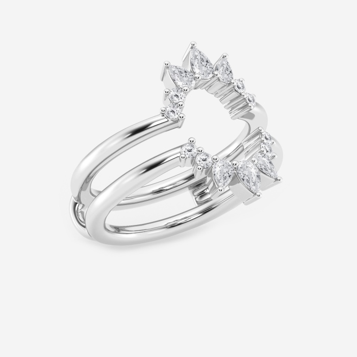 1/2 ctw Pear Lab Grown Diamond Ring Enhancer