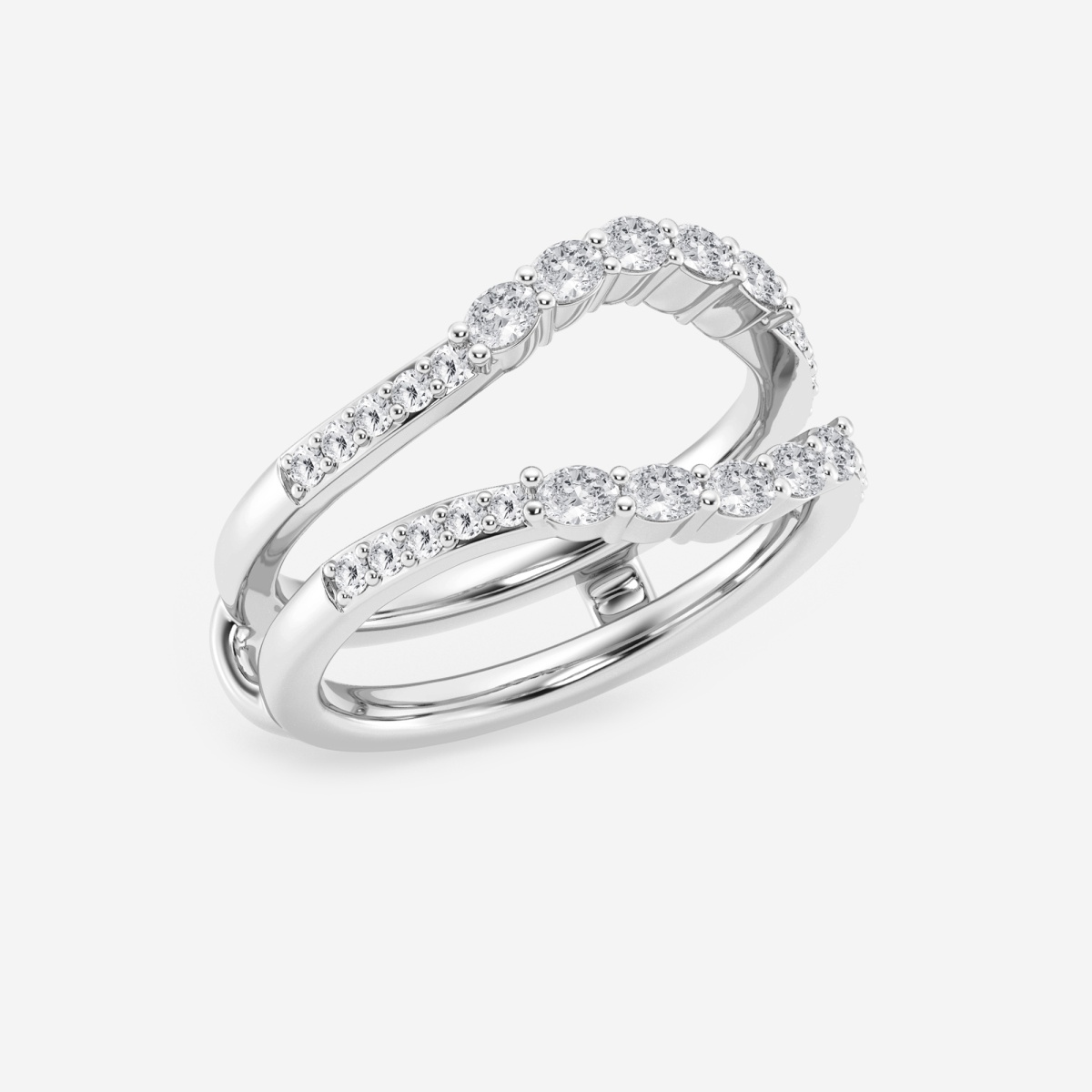 Additional Image 1 for  1/2 ctw Oval Lab Grown Diamond Ring Enhancer