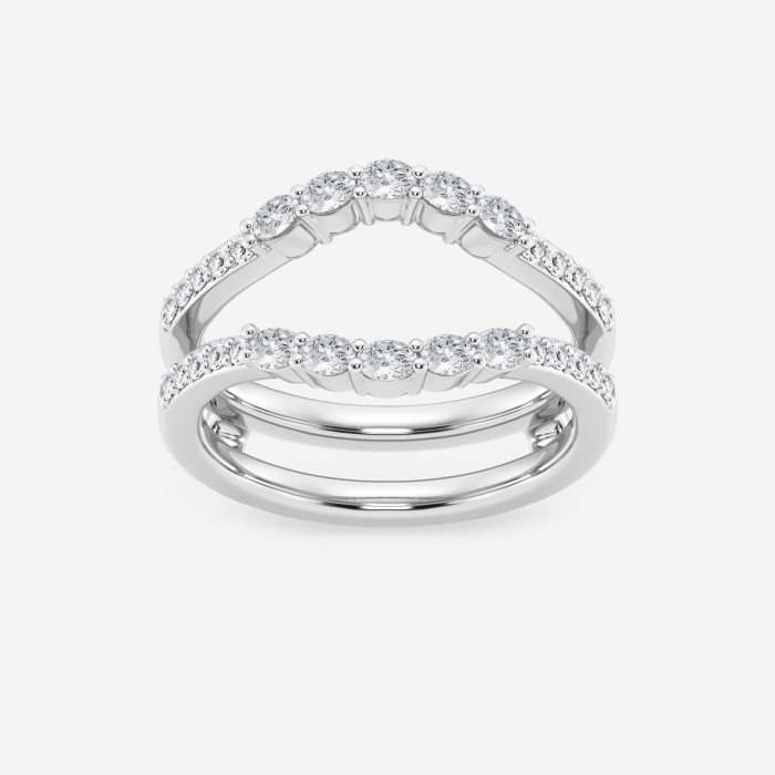 1/2 ctw Oval Lab Grown Diamond Ring Enhancer