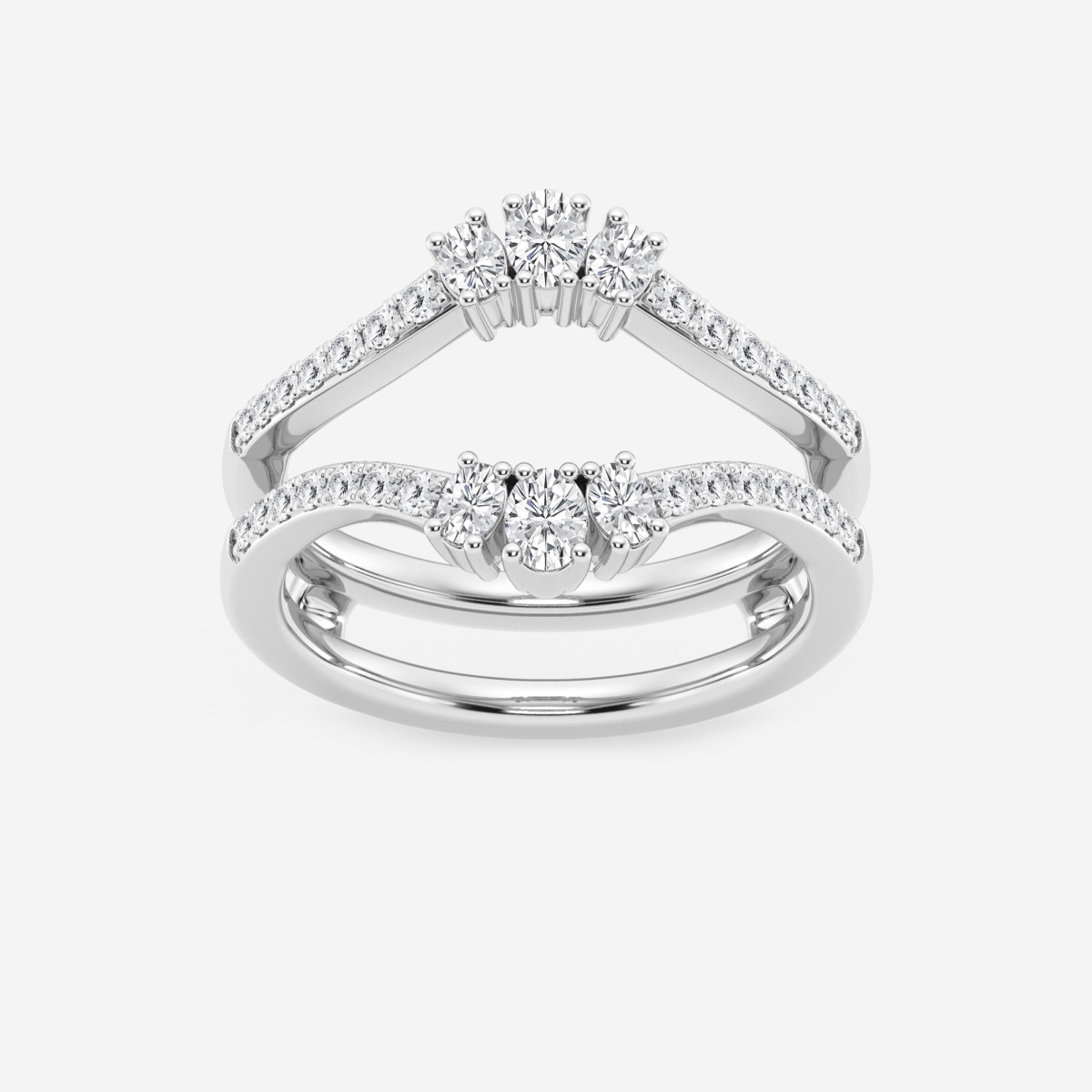 1/2 ctw Oval Lab Grown Diamond Ring Enhancer