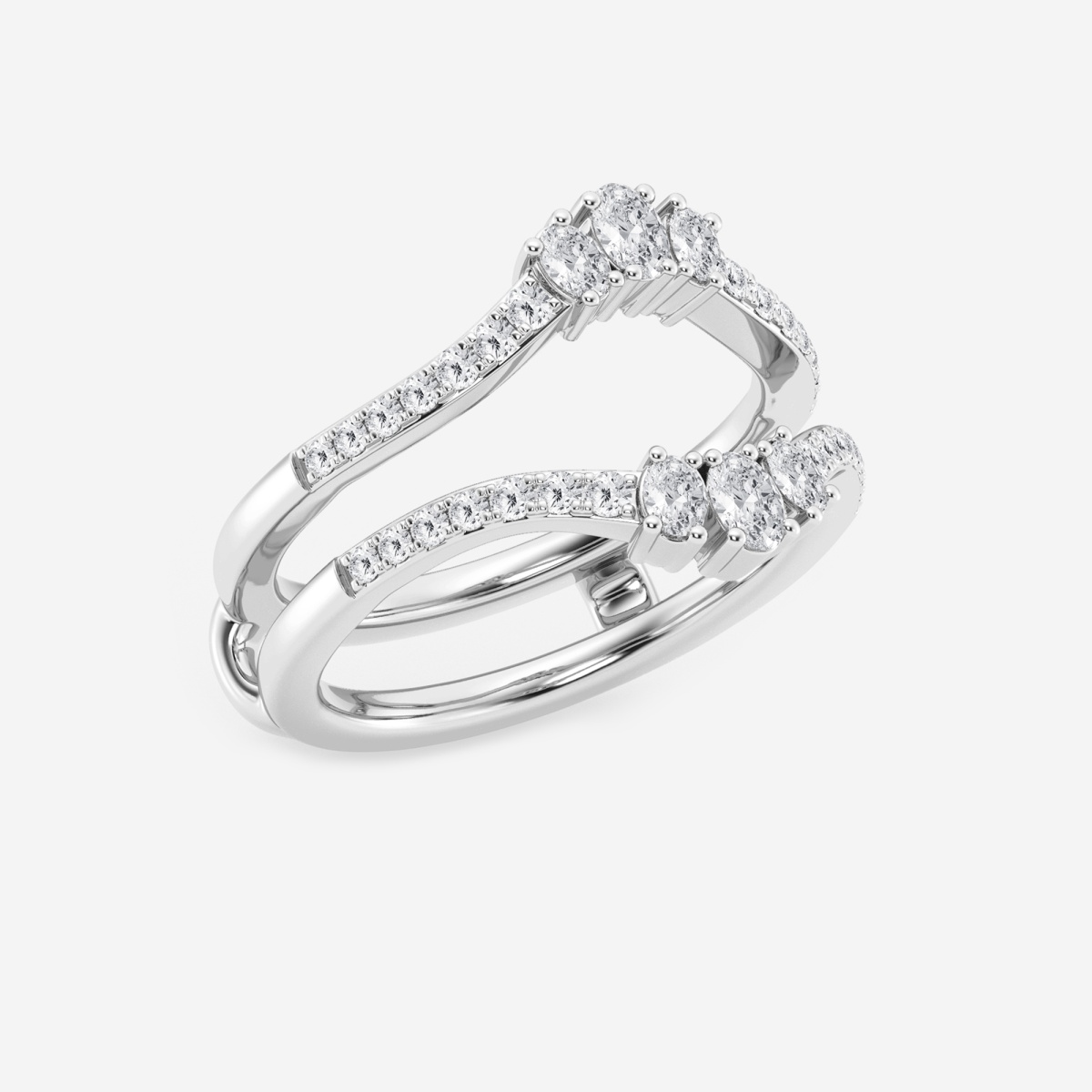 Additional Image 1 for  1/2 ctw Oval Lab Grown Diamond Ring Enhancer
